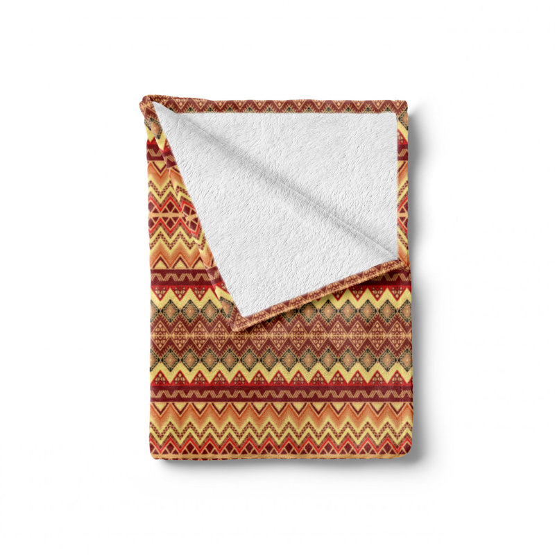 Hand Woven Throw Blanket, 50" W x 60" L