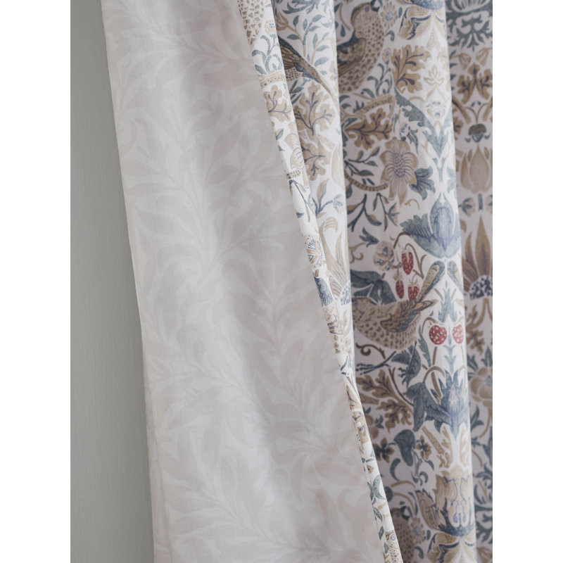 Cotton Blend Curtain Panel Pair, 168cm W x 229cm L