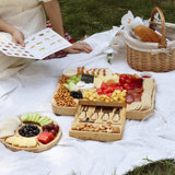 Charcuterie Boards - Cheese Board Set, Charcuterie Board With Lid, Gifts For Women, Cheese Plate For Housewarming, Convenient Lid Design With Handle