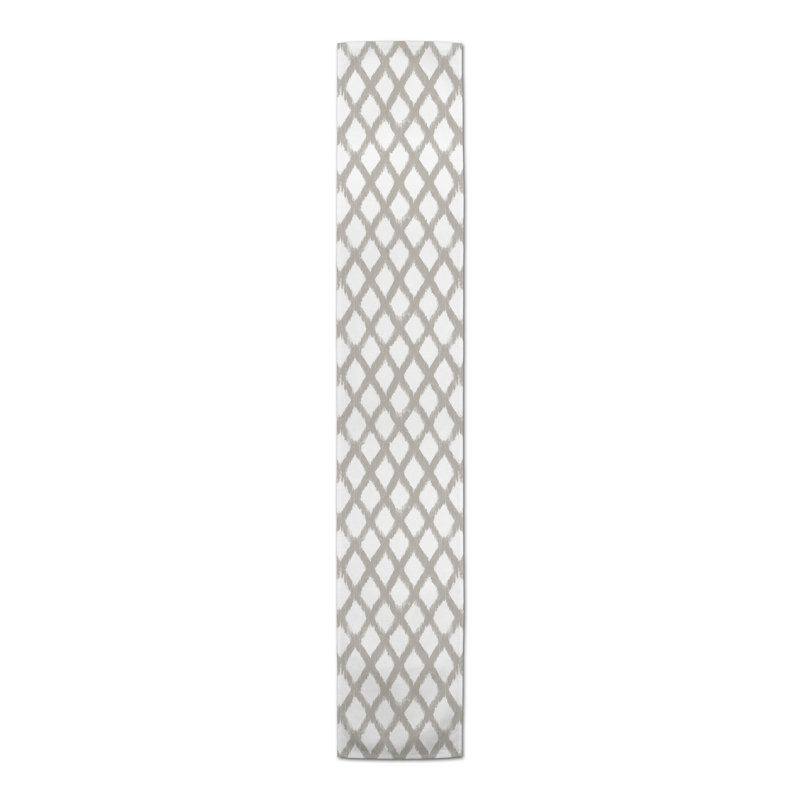 Chemin de table Carlvin, 72 po x 16 po, Gris clair