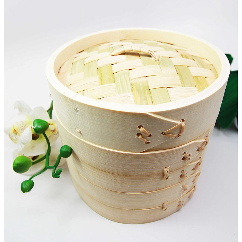 Bay Isle Home™ Plunkett Bamboo Steamer Basket with 10'' Diameter