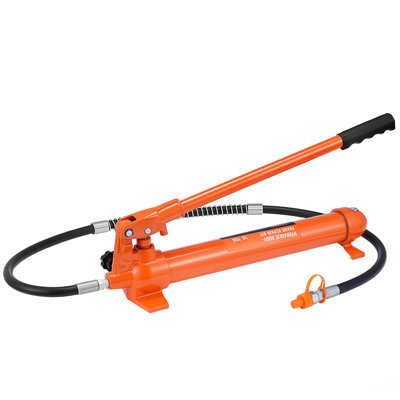 10 Ton Porta Power Kit, Hydraulic Ram With Pump, Car Jack With 4.6 Ft/1.4 M Oil Hose, Bent Frame Repair Tool With Storage Case For Automotive, Garage, Heavy Equipment, Mechanic (22046 LBS)