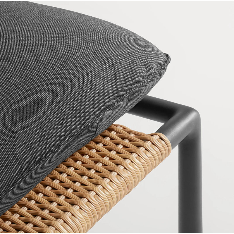 Dog Days Outdoor Chaise Lounge, Sunbrella Coal, Charcoal