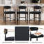 Upholstered Counter Stool, Modern Sleek Bar Stool Set of 2-1595900903