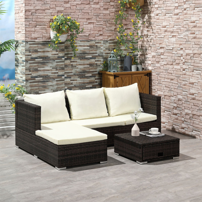 Aymelia 64 cm Long Reclining Single Chaise with Cushions