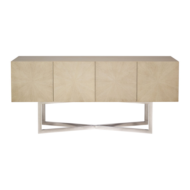 Table buffet de 71 po de largeur, Chêne blanchi
