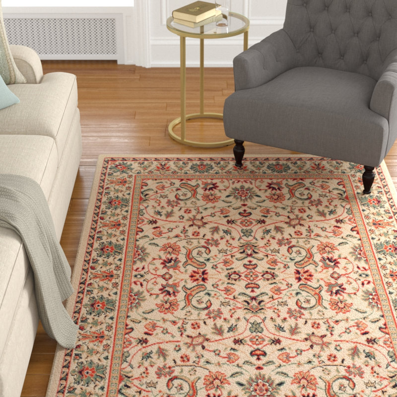 Kuhn Floral Indoor / Outdoor Rug, Rectangle 5' x 8'