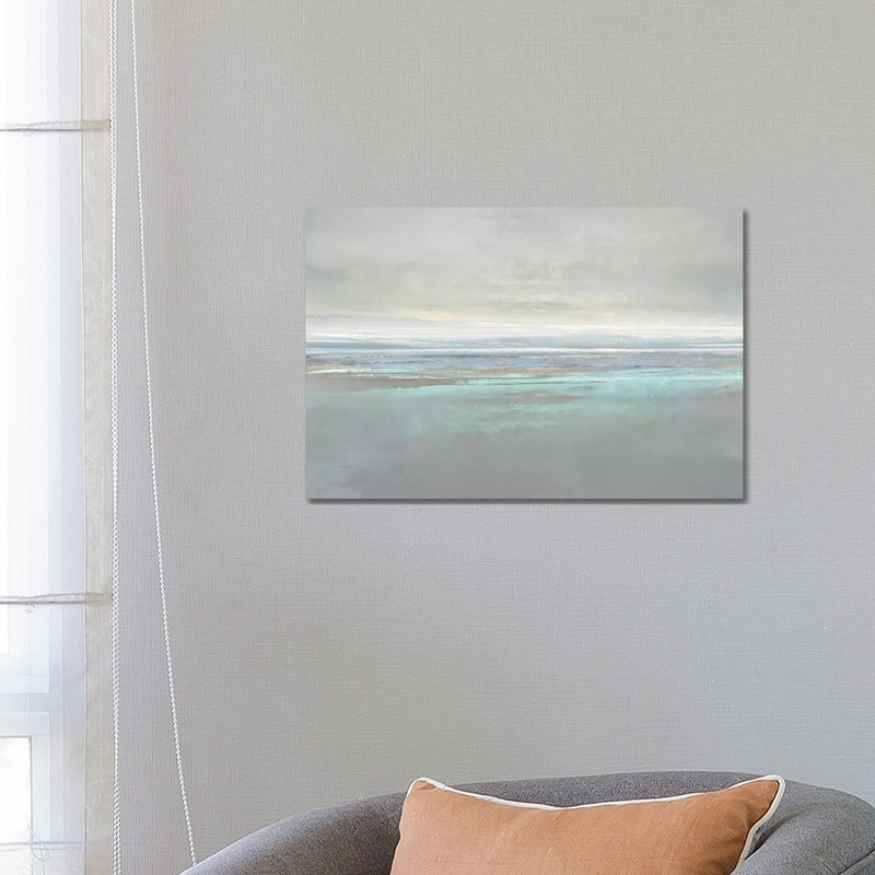 Aqua Reflectio by Jake Messina - Wrapped Canvas Painting, 66.04 cm H x 45.72 cm W