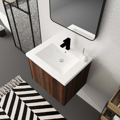 Alafaya 23.6'' Single Bathroom Vanity with Resin Top