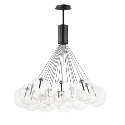 Alikee 20 Light Glass Steel Dimmable Pendant