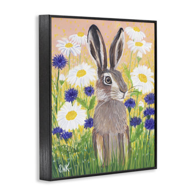 Golden Hour Hare Giclee Art, design by Sarah Waldron Kimball