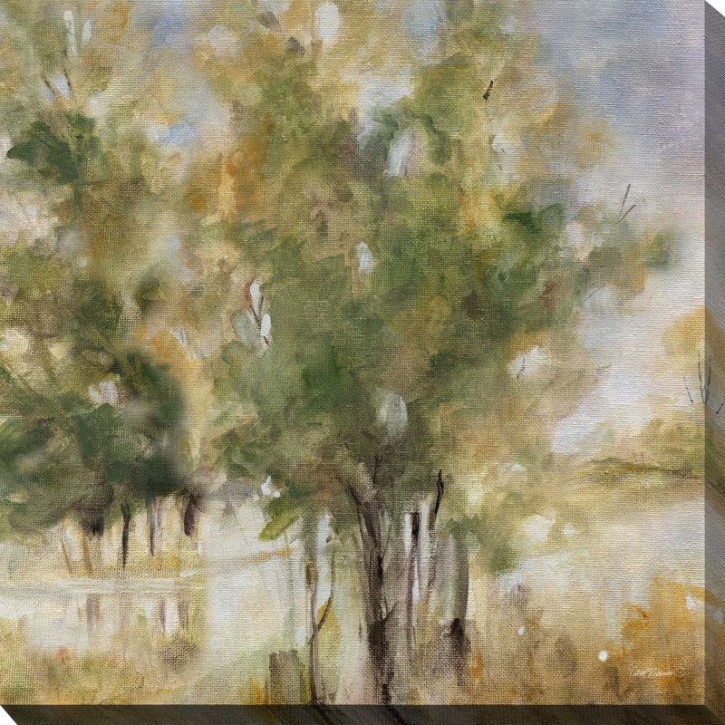 Waterway Grove par Carol Robinson - Peinture, L 18 po x H 18 po, Toile tendue