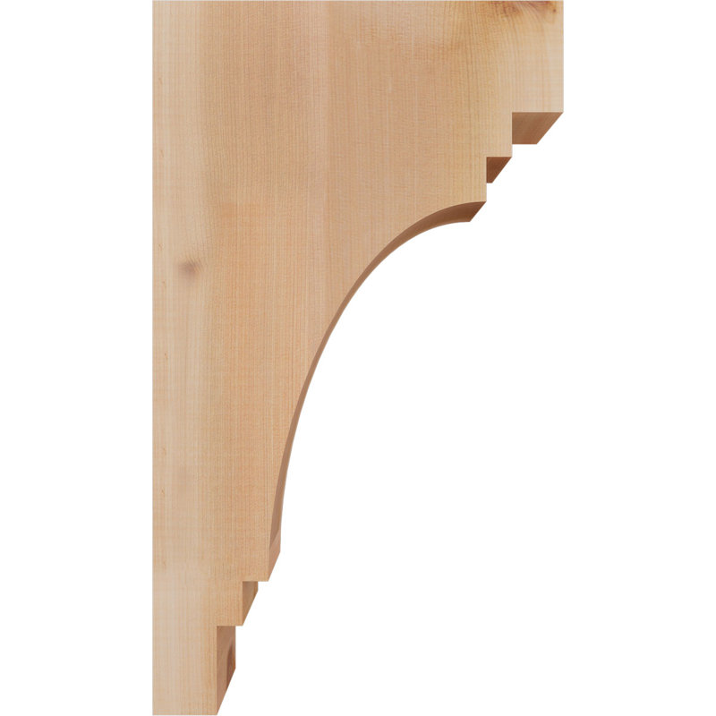 Pescadero Corbel, 20" H x 3.5" W x 12" D, Western Red Cedar, Smooth