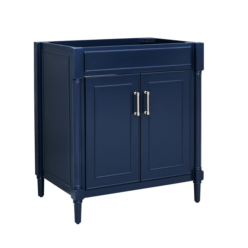 Base de meuble-lavabo simple 30 po Addison seulement, Bleu marine
