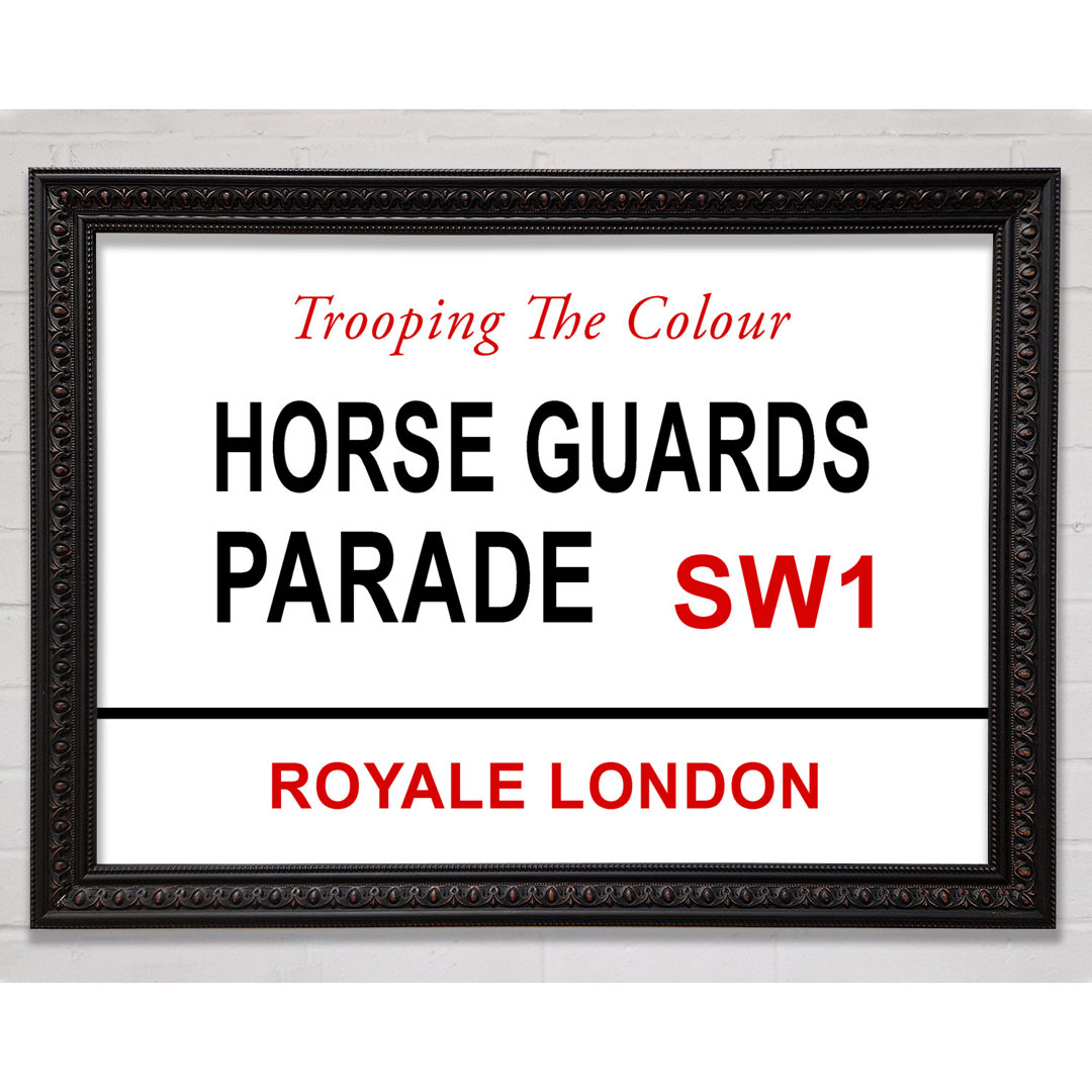 Horse Guards Parade Schilder - Einzelne Bilderrahmen Kunstdrucke