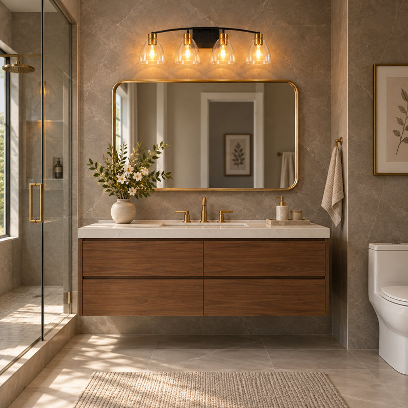 Bergeson 4 - Light Dimmable Vanity Light