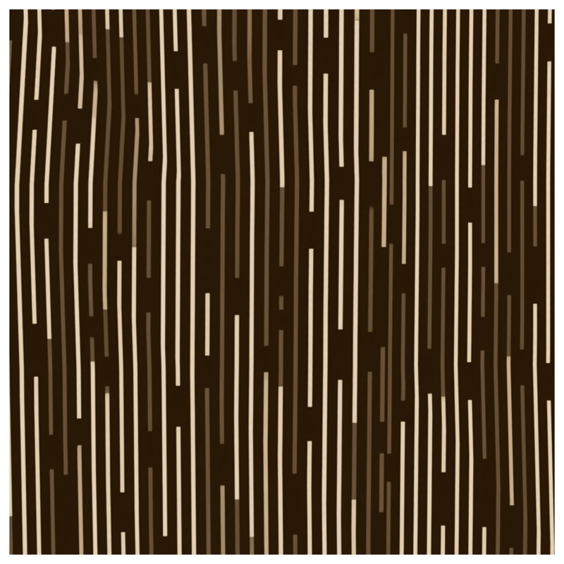 Tapis de bain brun à rayures Mid Mid Century Modern Decor, 24in W x 17in L