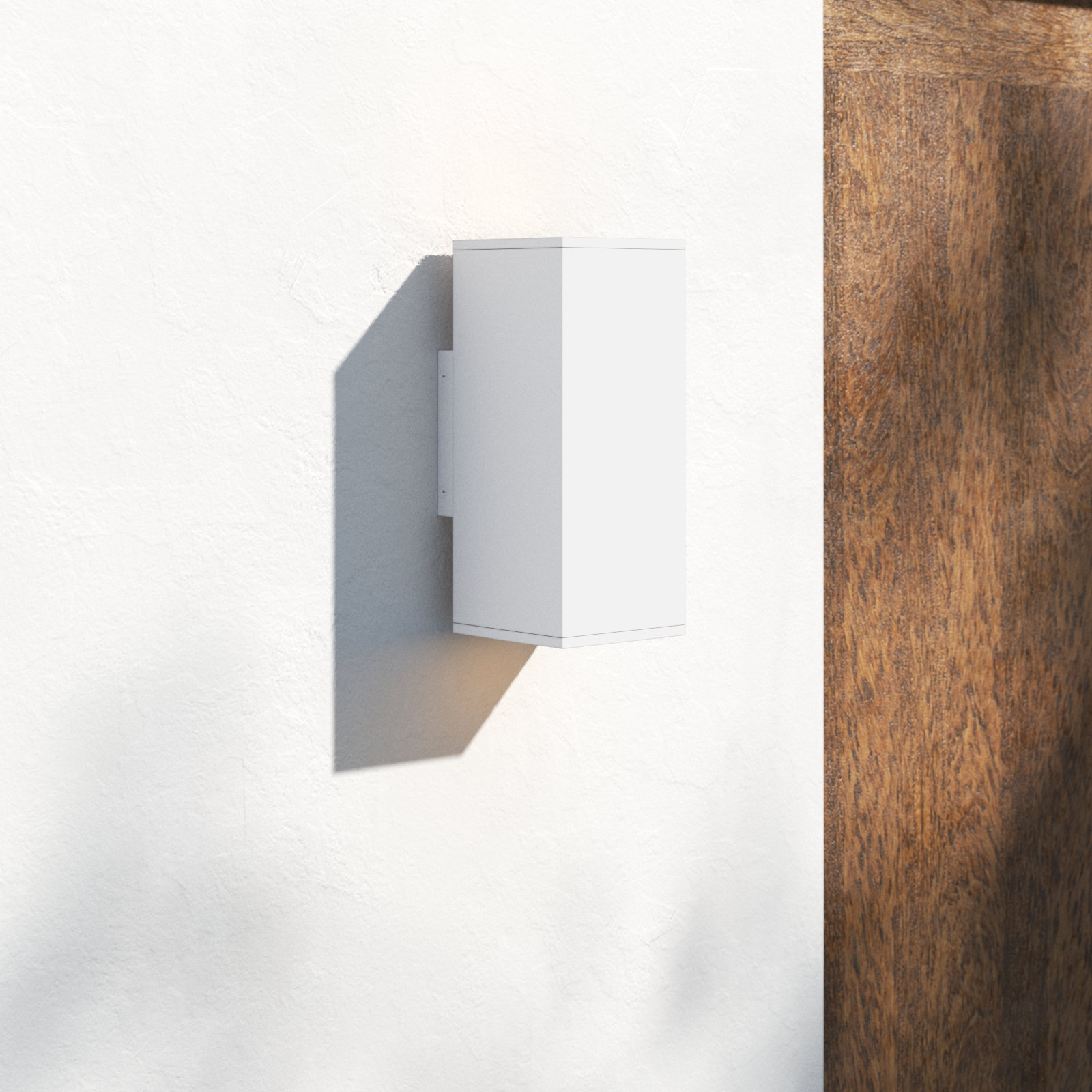 Indrani 2 Light Outdoor Wall Light, Textured White