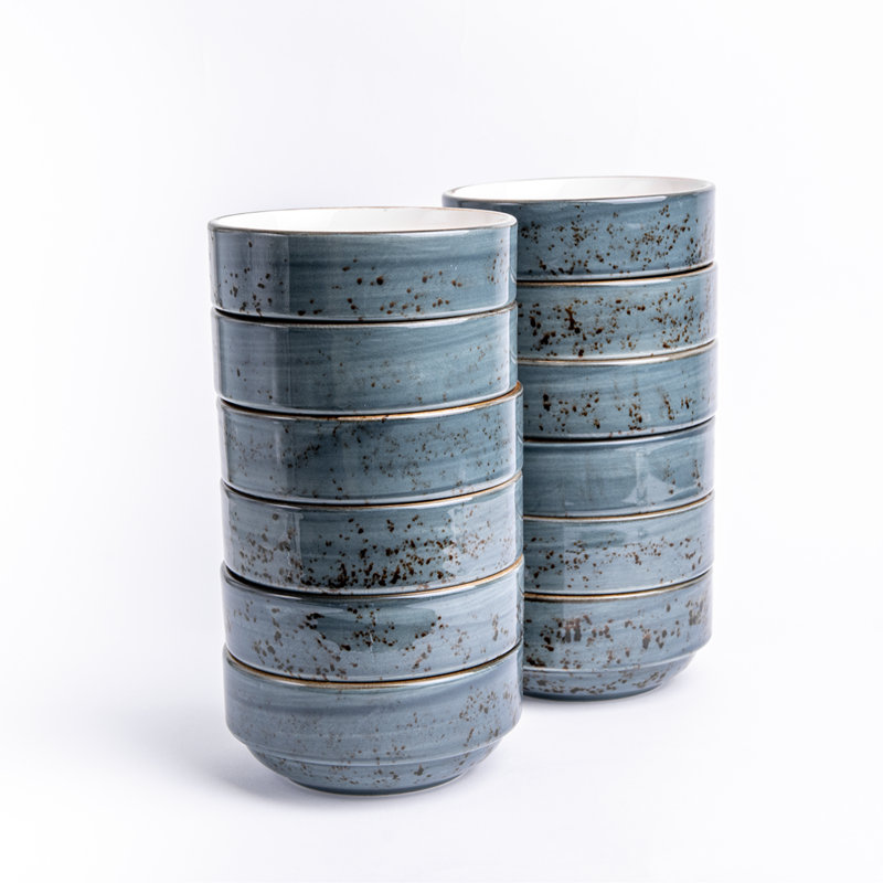 Shoaf 200ml Iris Dessert Bowl, Navy Blue