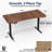 63" x 32" Electric Desk with Touch Screen Memory Controller, 2E1B Series-62405156