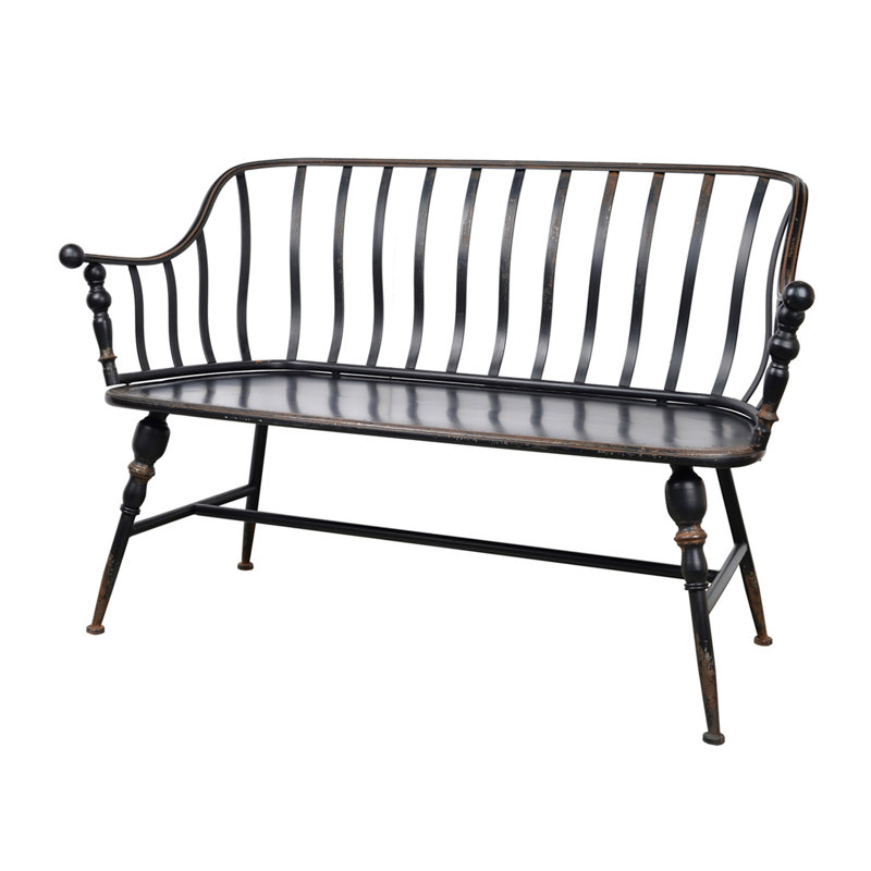 50X25x32" Warren Metal Settee Bench