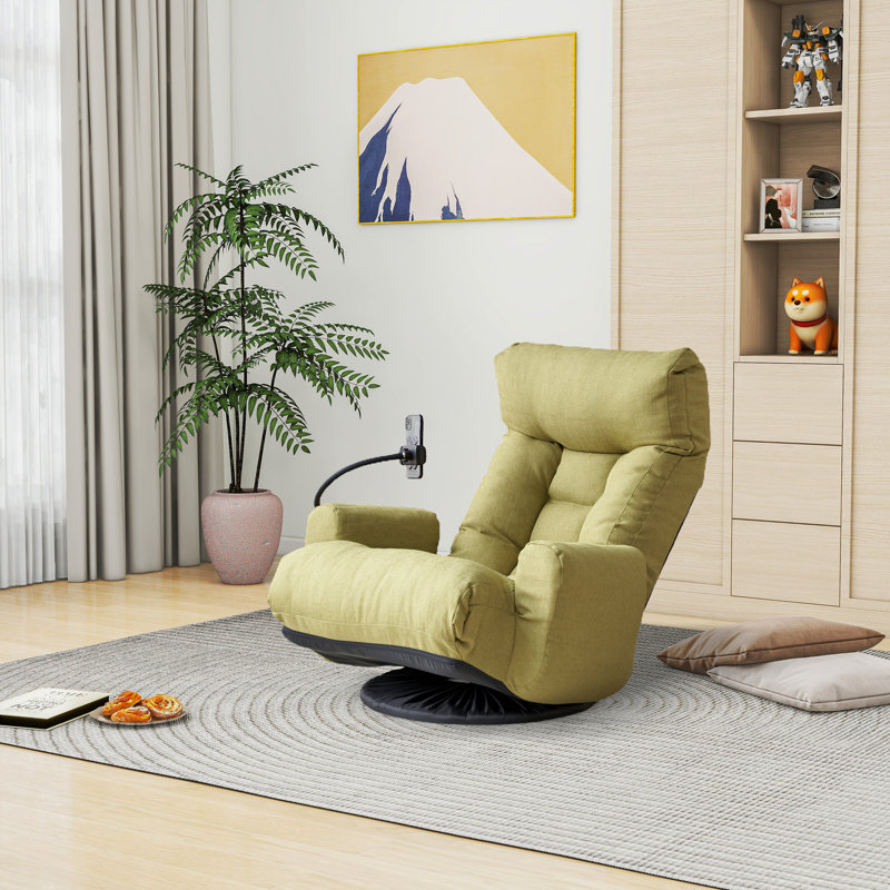 Fauteuil inclinable, inclinable et ergonomique, Lin vert
