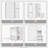 Twin Size Rotating Wall Murphy Beds with Bookshelf | Top Cabinet, Extendable Desk and Side Storage, White-1729791398-1729791396