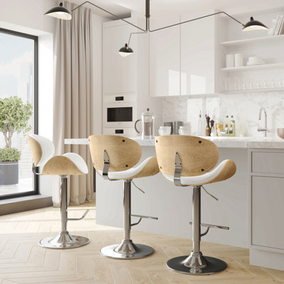 Tabouret de bar pivotant Bentwood