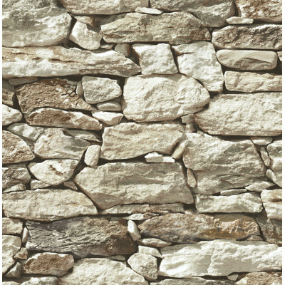 Fawley Stonewall 33' L x 20.5” W Texture Wallpaper Roll