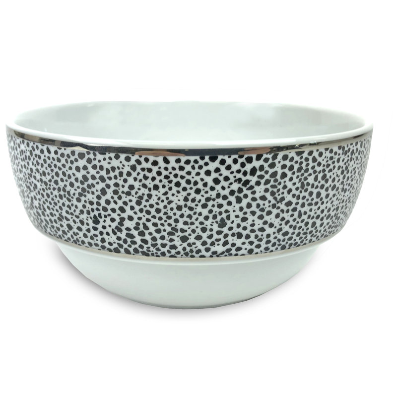 Panthera 24 oz. Platinum Cereal Bowl, Black