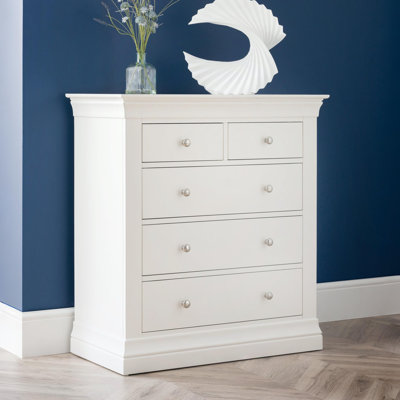 Dial 90 cm W Chest of 5 Drawers