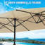 2.6m x 4.4m Rectangular Cantilever Parasol