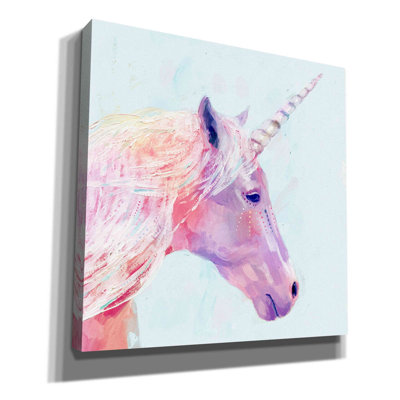 «Mystic Unicorn I» par Victoria Borges, art mural sur toile