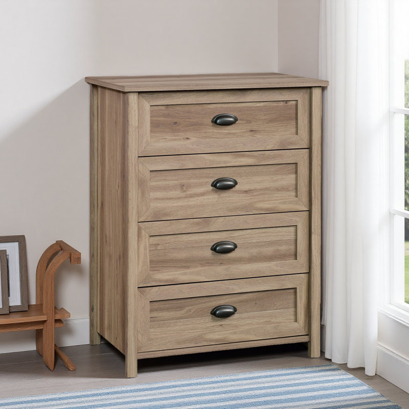 Commode 4 tiroirs, Brun
