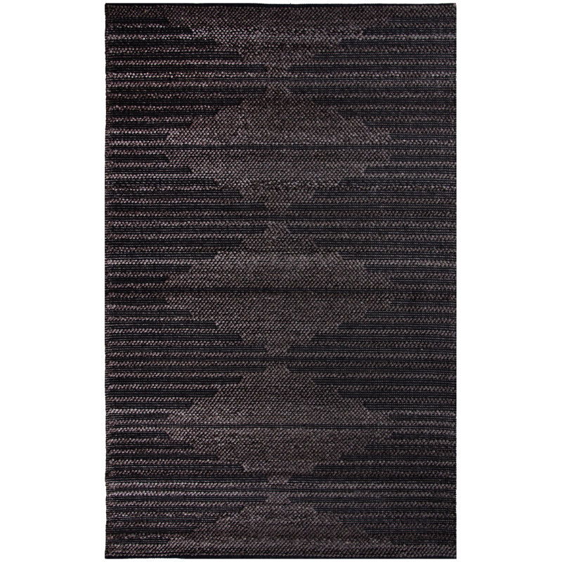 100% Recycled Polyester Hand Woven Area Rug, Rectangle 5' x 7'9"