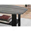 Ensemble de table, ensemble 3 pièces, café, bout, côté, décor, salon, stratifié noir et gris, transitionnel-1961321385