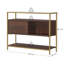 Dolton 254cm Glass Top Console Table