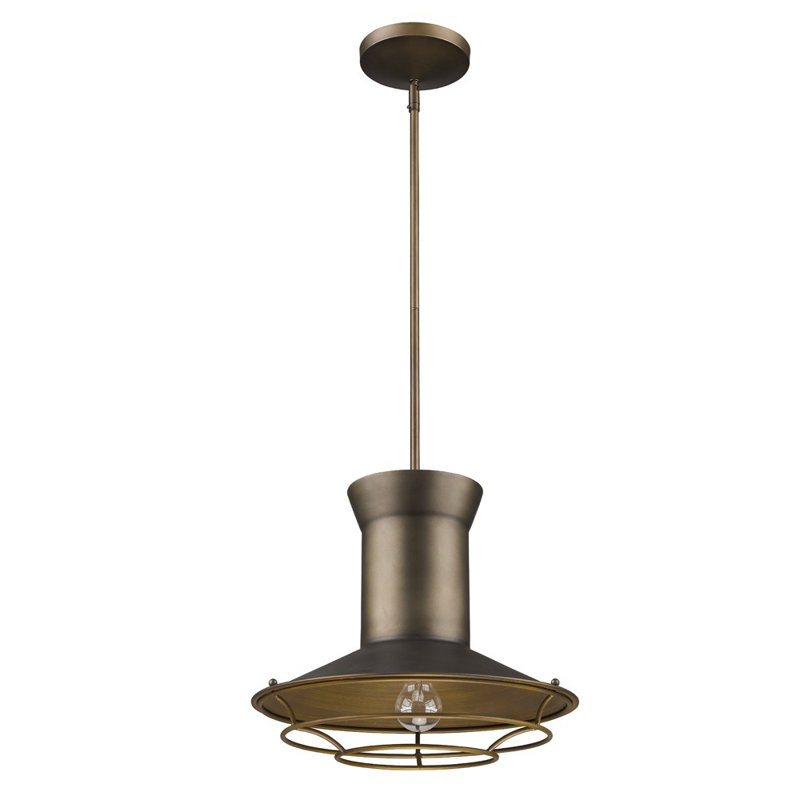 Crespin 1 - Light Single Pendant, Tin Coated