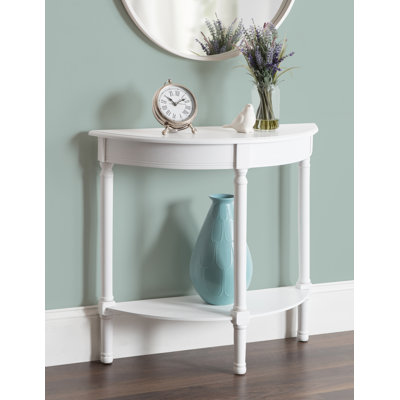 console en bois demi-lune Orton