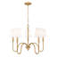 Parham Rubbed Brass 5 Light Chandelier-123222938