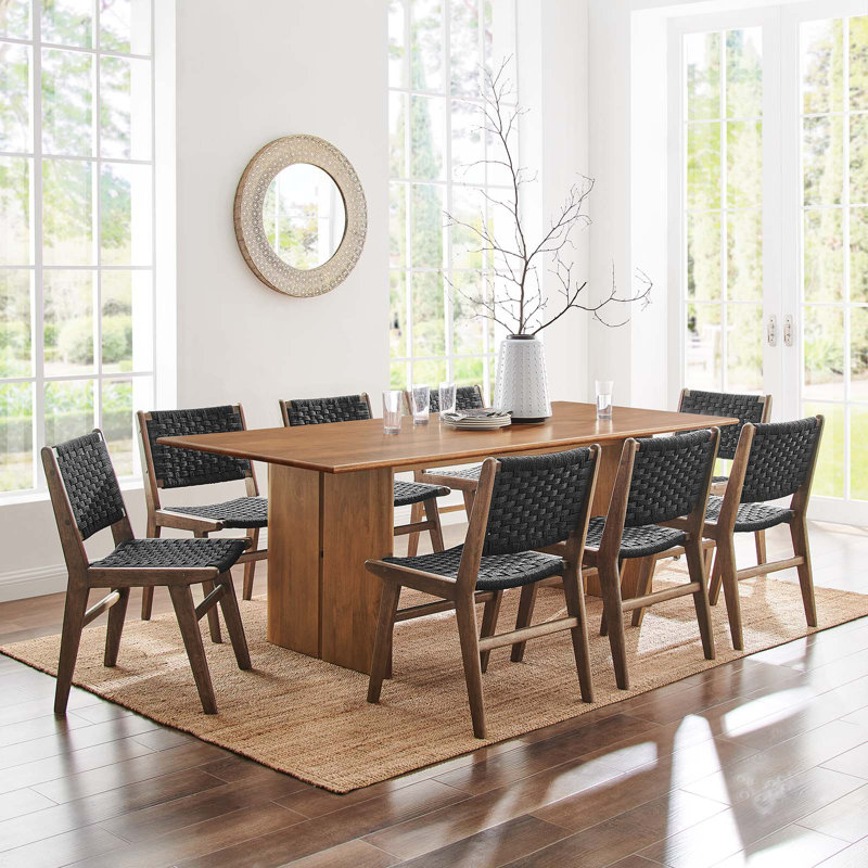 Modway Amistad Dining Table, 30"H x 86" L x 39" W, Walnut