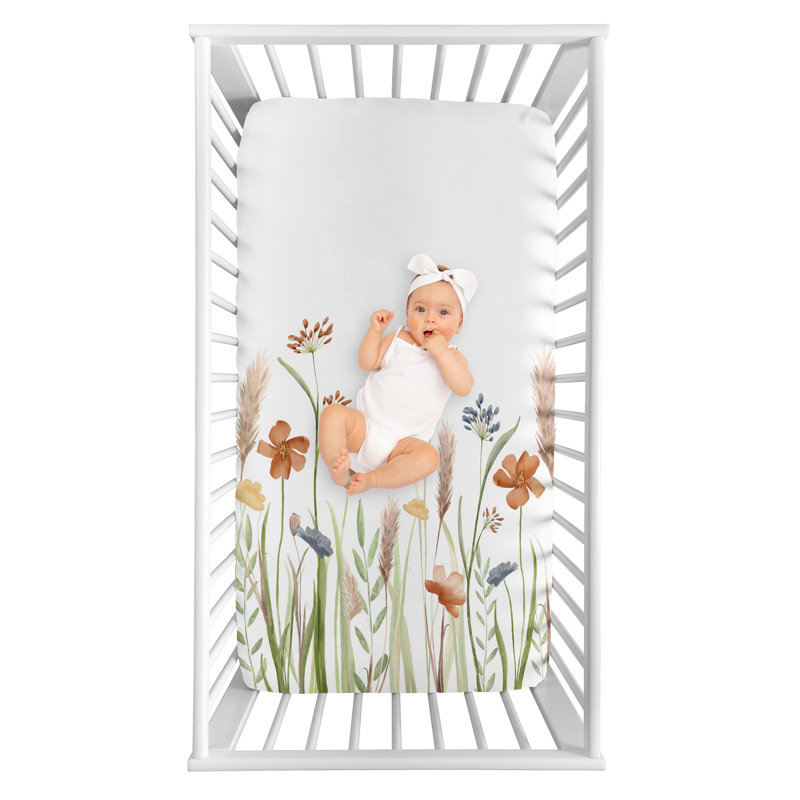 Drap-housse pour lit de bébé Watercolor