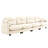 Four - Seater Modular Couch, Chenille, Washable Fabric, , Throw Pillows Sectional , Chenille Various Combinations, Cushion, Pillows, Beige