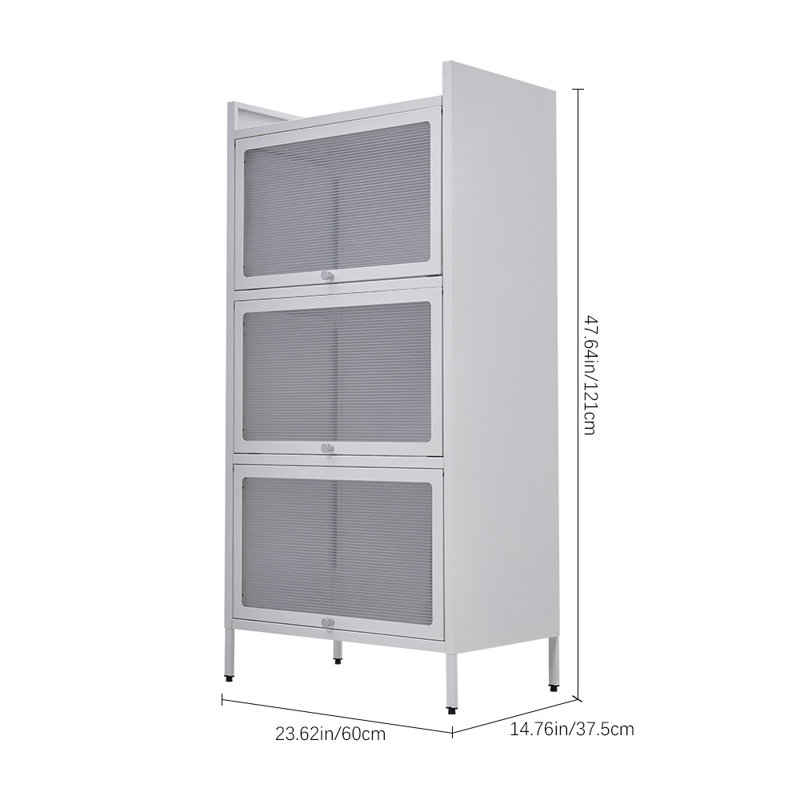 Sabriana 121cm H x 60cm W Steel Standard Bookcase