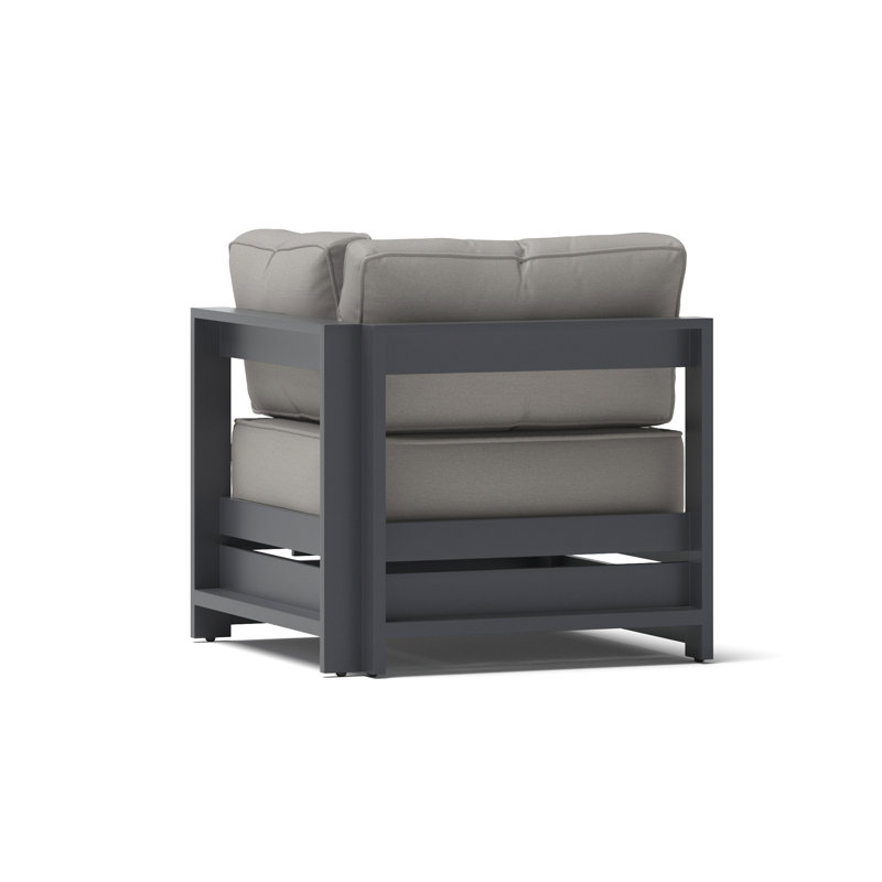 Fauteuil d'angle et table basse carrée Avondale