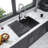 30X22 Inch Kitchen Sink Drop In Gunmetal Black 16 Gauge Stainless Steel 30" Single Bowl Topmount Kitchen Sink Basin-117672589