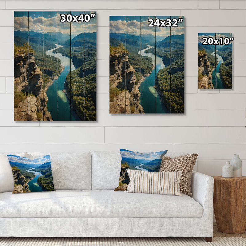Montagnes Adirondack, New York, États-Unis, impression sur bois naturel , H 40 po x l 30 po x P 0,78 po