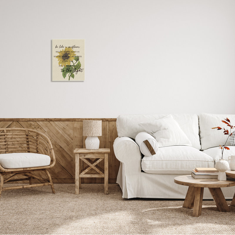 «Be Like A Sunflower», Daphné Polselli, Plaque de bois, H 19 po x l 13 po