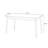 Black Rectangular Stone with Solid Dining Table For Dining Room/Kitchen-654389729-654389728