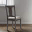 Ensemble de 4 chaises de salle à manger modernes, en bois d'hévéa, avec dossier haut rembourré, pour la salle à manger à domicile-730910060